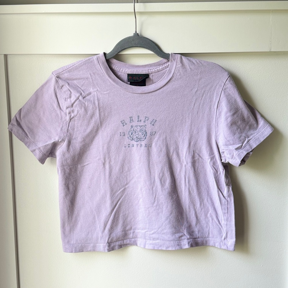 VTG 90s Ralph Lauren Tiger Central 1967 Graphic T Shirt Made In USA Cropped M